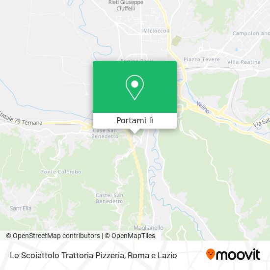 Mappa Lo Scoiattolo Trattoria Pizzeria