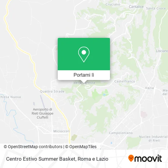 Mappa Centro Estivo Summer Basket