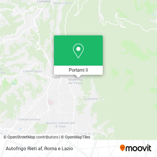 Mappa Autofrigo Rieti af