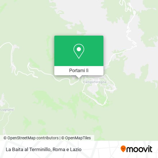 Mappa La Baita al Terminillo
