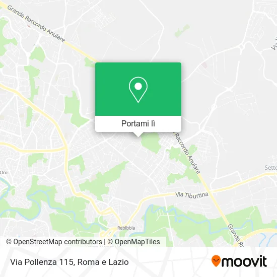 Mappa Via Pollenza 115