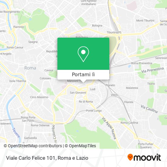 Mappa Viale Carlo Felice 101
