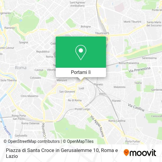 Mappa Piazza di Santa Croce in Gerusalemme 10