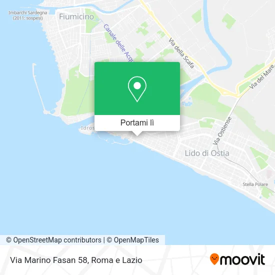 Mappa Via Marino Fasan 58