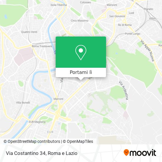 Mappa Via Costantino 34