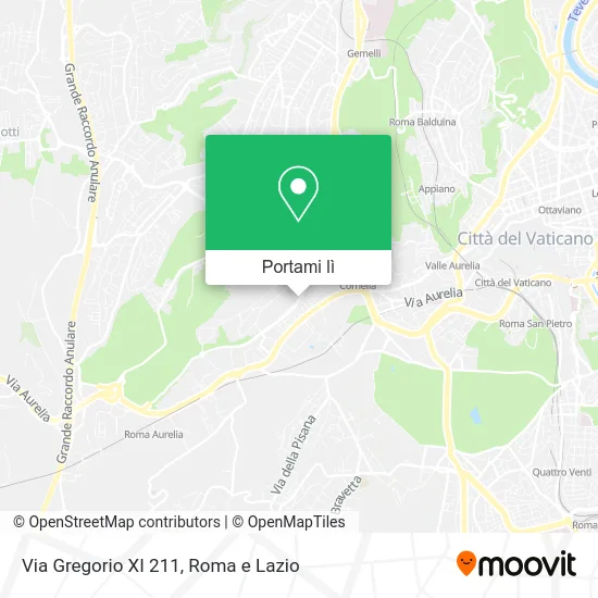 Mappa Via Gregorio XI 211