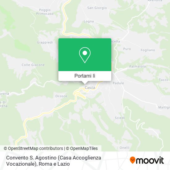 Mappa Convento S. Agostino (Casa Accoglienza Vocazionale)