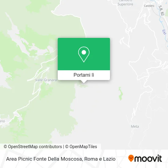 Mappa Area Picnic Fonte Della Moscosa