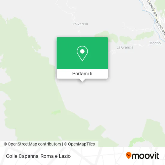 Mappa Colle Capanna