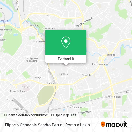 Mappa Eliporto Ospedale Sandro Pertini