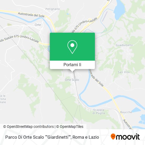 Mappa Parco Di Orte Scalo ""Giardinetti""