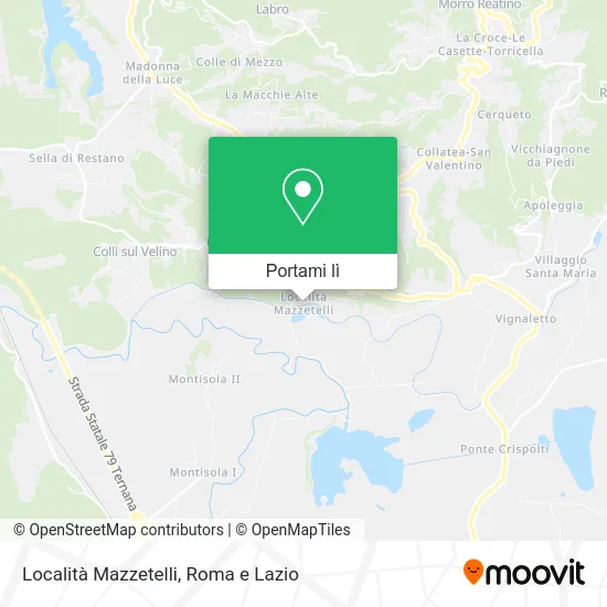 Mappa Località Mazzetelli