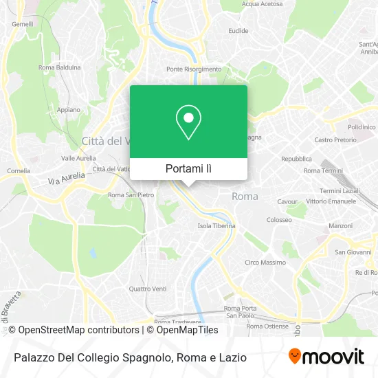 Mappa Palazzo Del Collegio Spagnolo