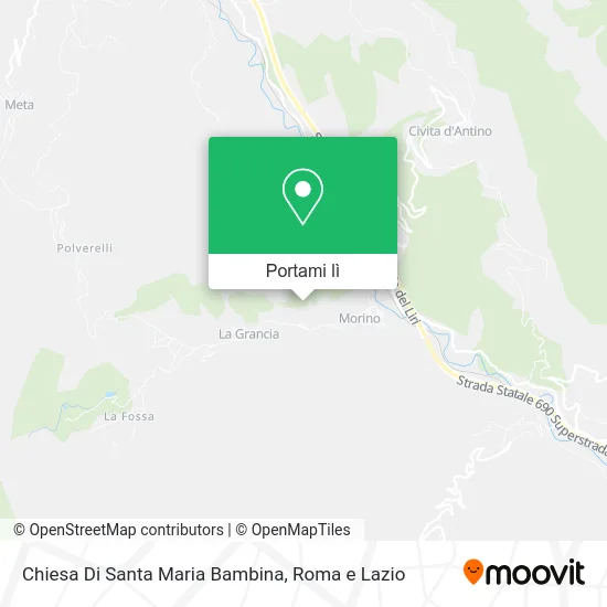 Mappa Chiesa Di Santa Maria Bambina