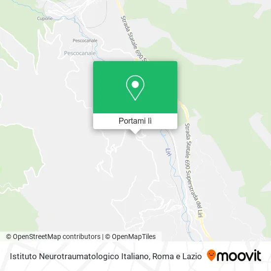 Mappa Istituto Neurotraumatologico Italiano