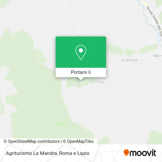 Mappa Agriturismo La Mandra