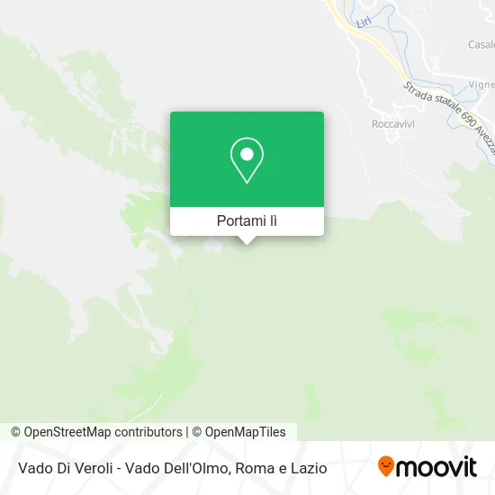 Mappa Vado Di Veroli - Vado Dell'Olmo