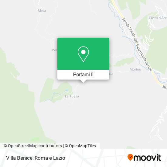 Mappa Villa Benice