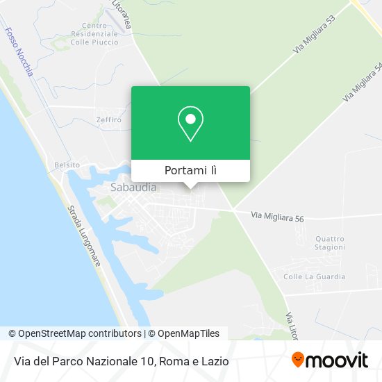 Mappa Via del Parco Nazionale 10