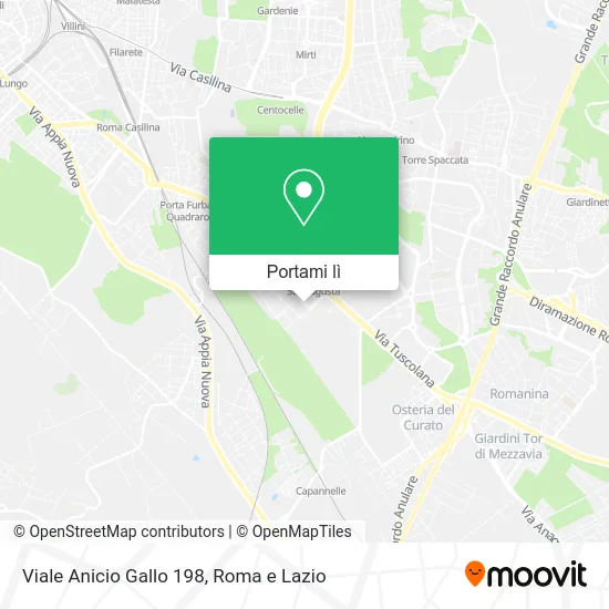 Mappa Viale Anicio Gallo 198