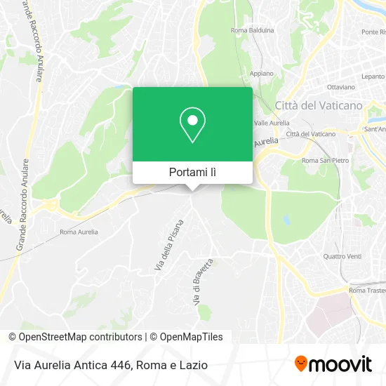 Mappa Via Aurelia Antica 446