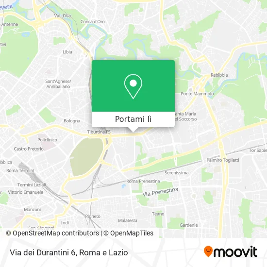 Mappa Via dei Durantini 6