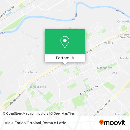 Mappa Viale Enrico Ortolani