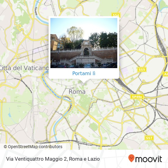 Mappa Via Ventiquattro Maggio 2