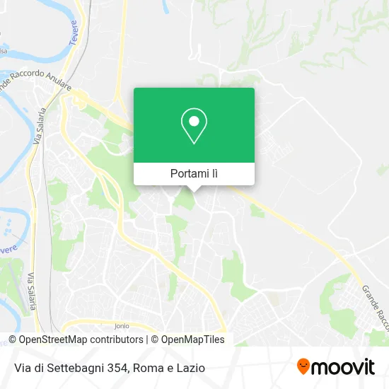 Mappa Via di Settebagni  354