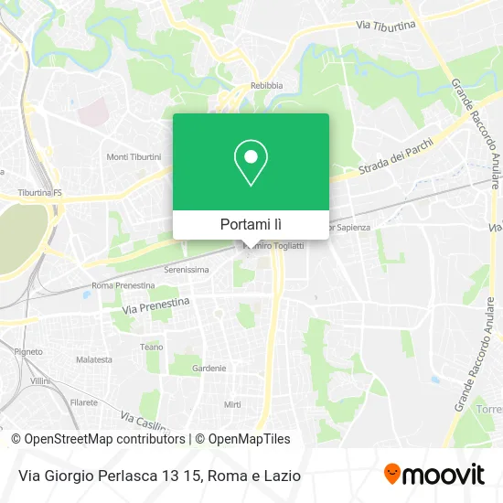 Mappa Via Giorgio Perlasca  13 15