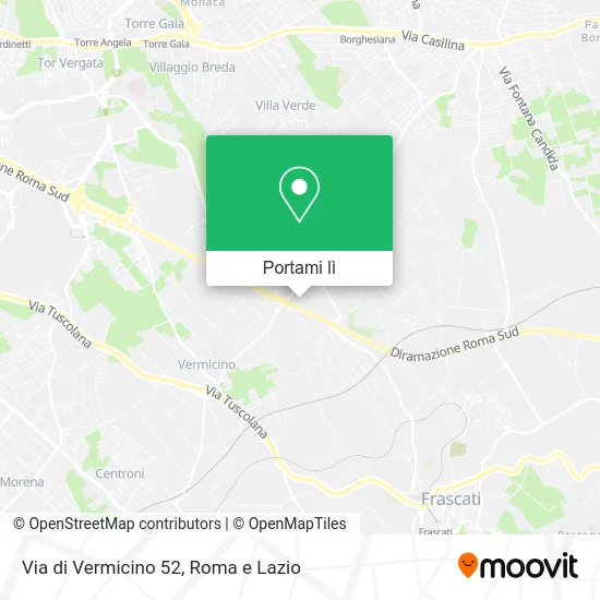 Mappa Via di Vermicino 52