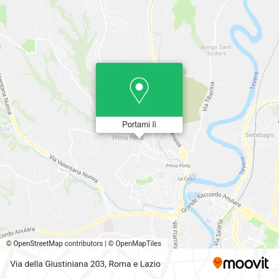 Mappa Via della Giustiniana 203