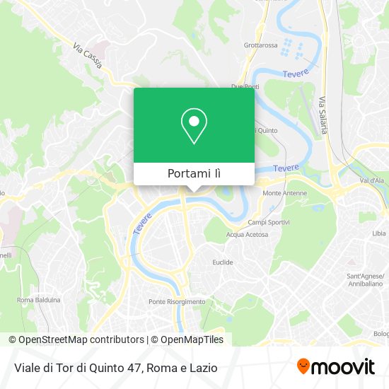Mappa Viale di Tor di Quinto 47
