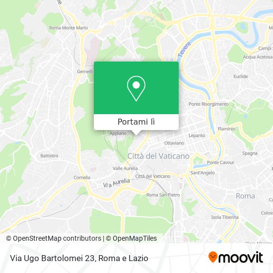 Mappa Via Ugo Bartolomei 23