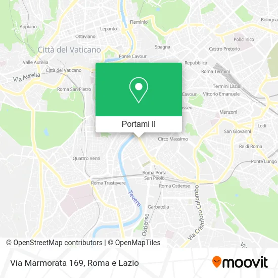 Mappa Via Marmorata 169
