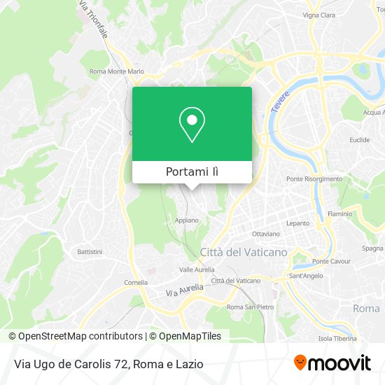 Mappa Via Ugo de Carolis 72