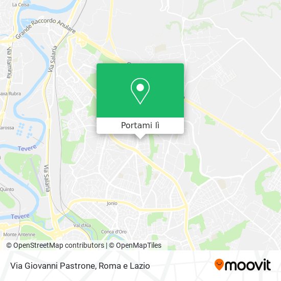 Mappa Via Giovanni Pastrone