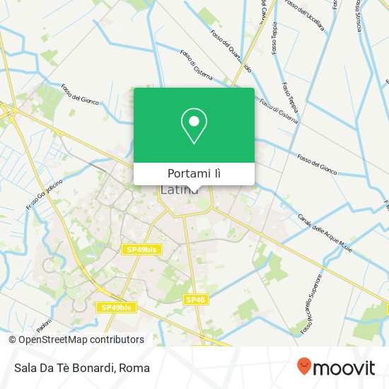 Mappa Sala Da Tè Bonardi