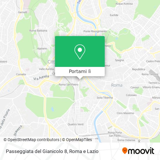 Mappa Passeggiata del Gianicolo 8