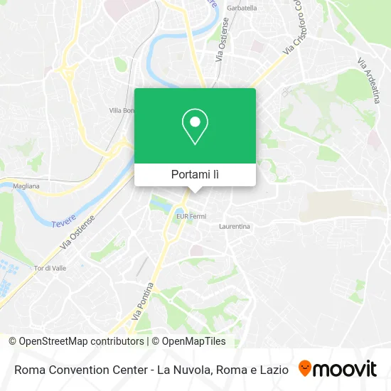 Mappa Roma Convention Center - La Nuvola