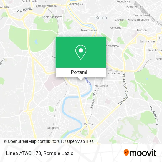 Mappa Linea ATAC 170
