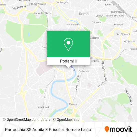 Mappa Parrocchia SS Aquila E Priscilla
