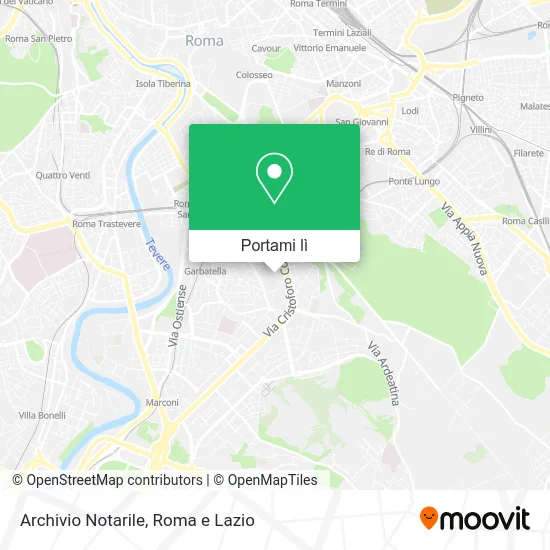 Mappa Archivio Notarile