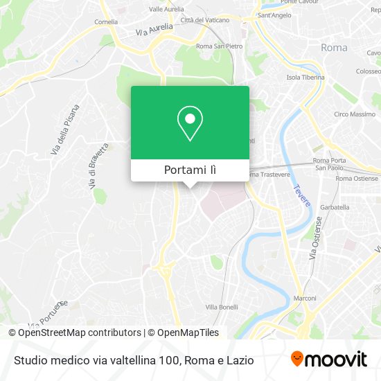 Mappa Studio medico via valtellina 100