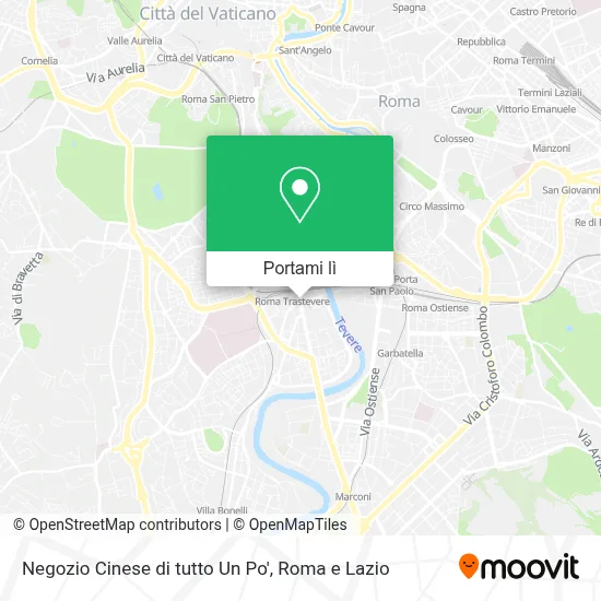 Mappa Negozio Cinese di tutto Un Po'