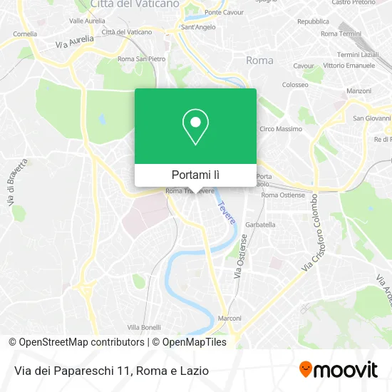 Mappa Via dei Papareschi 11