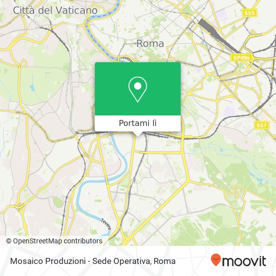 Mappa Mosaico Produzioni - Sede Operativa