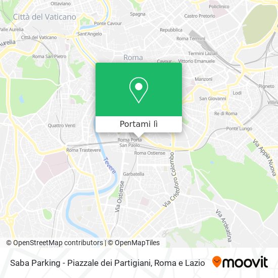 Mappa Saba Parking - Piazzale dei Partigiani