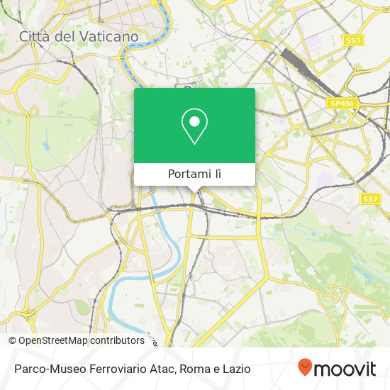 Mappa Parco-Museo Ferroviario Atac