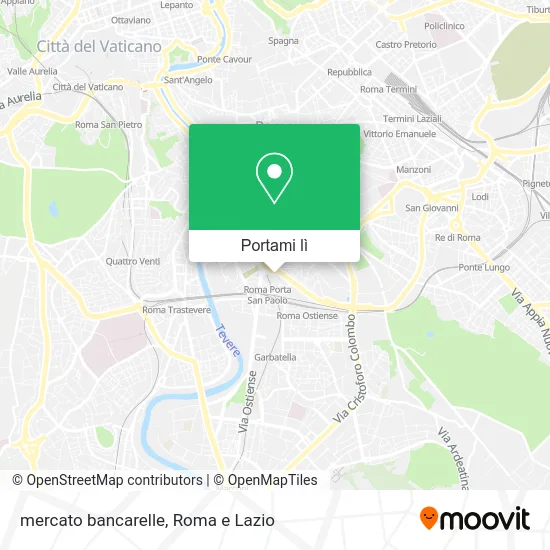 Mappa mercato bancarelle